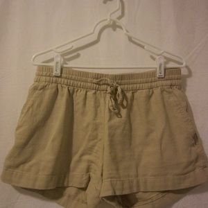 Old Navy Linen Shorts Khaki
